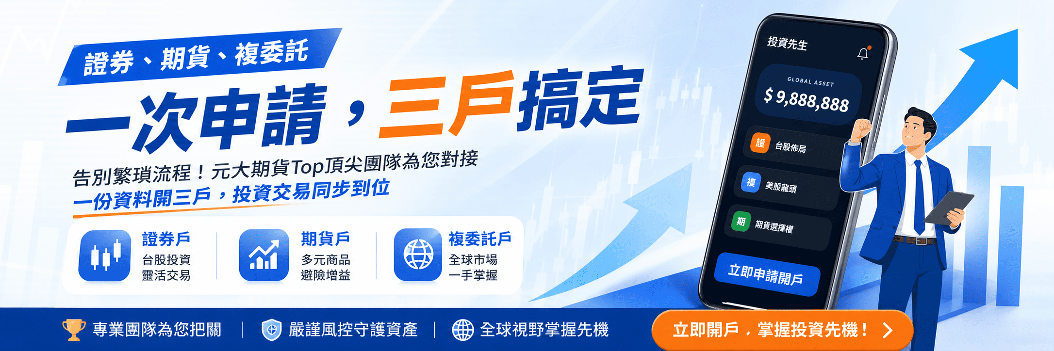 元大證券・期貨開戶｜一次開通證券/期貨/複委託